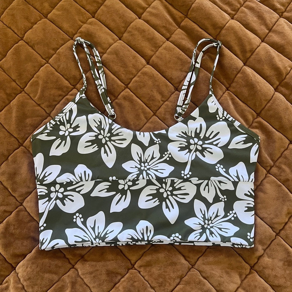 Benoa Active Sports Bra Green Batik Small